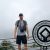 Petteri posing with misty mountains from Kinabalu National Park