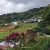 Panoramic view of farmland and hills in Kundasang