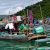 Sea Gypsy Malaysia woman working hard on a floating houseboat