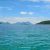 Scenic view of tropical islands near Sea Nomad territories in Malaysia