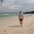 Petteri on a sandy beach in Phu Quoc, sketching out ideas for where to go in Vietnam.